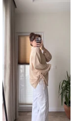 Lolo Büzgülü Gömlek Krem