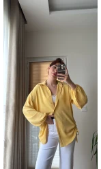 Lolo Büzgülü Gömlek Sarı