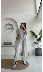 Lupin T-shirt Pantolon Takım - Gri - 51149