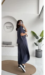 Lupin T-shirt Pantolon Takım - İndigo - 51149