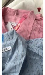 Mabel Kesik Yaka BEBE MAVİSİ Gömlek