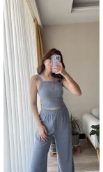 Maly Bebe Mavisi Crop Üst