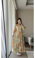 Maria Turuncu Elbise