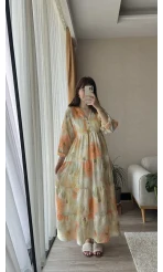 Maria Turuncu Elbise