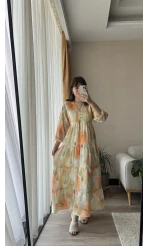 Maria Turuncu Elbise