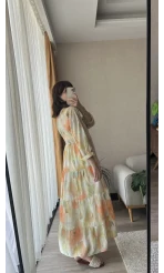 Maria Turuncu Elbise