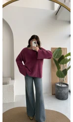 Maripose Mürdüm Yumoş Kazak - Kod: 4714