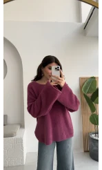 Maripose Mürdüm Yumoş Kazak - Kod: 4714