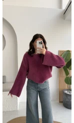 Maripose Mürdüm Yumoş Kazak - Kod: 4714