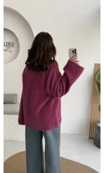 Maripose Mürdüm Yumoş Kazak - Kod: 4714