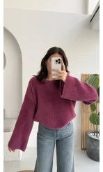 Maripose Mürdüm Yumoş Kazak - Kod: 4714