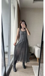 Marja Antrasit Elbise