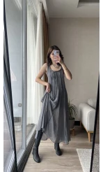 Marja Antrasit Elbise