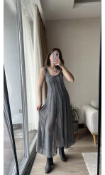 Marja Antrasit Elbise