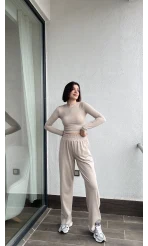 Marpy Likralı Krem Takım