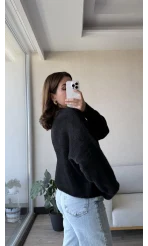 Mars Yumoş Triko Kazak Siyah