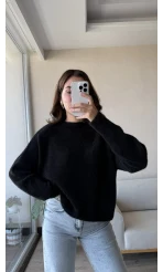 Mars Yumoş Triko Kazak Siyah