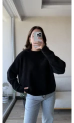 Mars Yumoş Triko Kazak Siyah