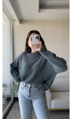 Mars Yumoş Triko Kazak Yeşil Tonları