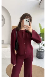 Marsel Hırka Takım - Bordo - Kod: 5018