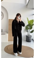 Marsel Hırka Takım - Siyah - Kod: 5018