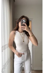 Massi Sıfır Kol Kırık Beyaz Body