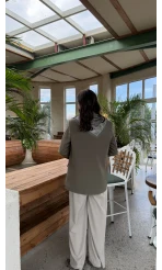 Matthew Fular Detay Blazer Ceket - Haki - Kod: 7665