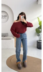 Mavi Yüksek Bel Jean Pantolon - Kod: 1079