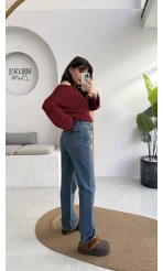 Mavi Yüksek Bel Jean Pantolon - Kod: 1079