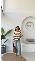 Mavi Yüksek Bel Wide Leg Jean Pantolon - Kod: 992