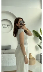 Maxi Kısa Kollu Oys Gri T-Shirt