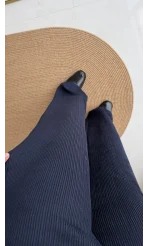 Melanie Fitilli Bluz Pantolon Takım - Lacivert