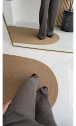 Melanie Fitilli Bluz Pantolon Takım - Vizon Tonları