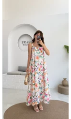 Melodi Alacalı Elbise - 3048