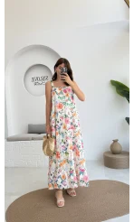 Melodi Alacalı Elbise - 3048