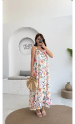 Melodi Alacalı Elbise - 3048