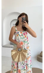 Melodi Alacalı Elbise - 3048