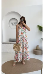 Melodi Alacalı Elbise - 3048