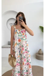 Melodi Alacalı Elbise - 3048