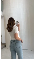 Meyla Buz Mavisi Slim Fit Jean Pantolon