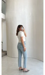 Meyla Buz Mavisi Slim Fit Jean Pantolon