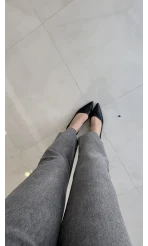 Meyla Duman Rengi Slim Fit Jean Pantolon