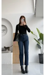 Meyla Mavi Rengi Slim Fit Jean Pantolon (NO:7)