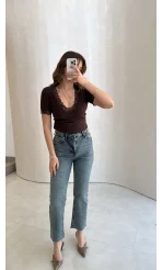 Meyla Tint Rengi Slim Fit Jean Pantolon