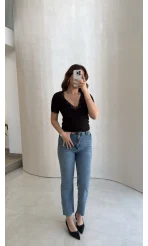 Meyla Tint Rengi Slim Fit Jean Pantolon