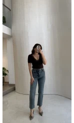 Meyla Tint Rengi Slim Fit Jean Pantolon