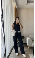 Mi u Lacivert Yelekli Takım