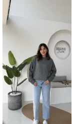 Mia Bisiklet Yaka Kazak - Antrasit