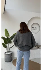 Mia Bisiklet Yaka Kazak - Antrasit