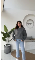 Mia Bisiklet Yaka Kazak - Antrasit